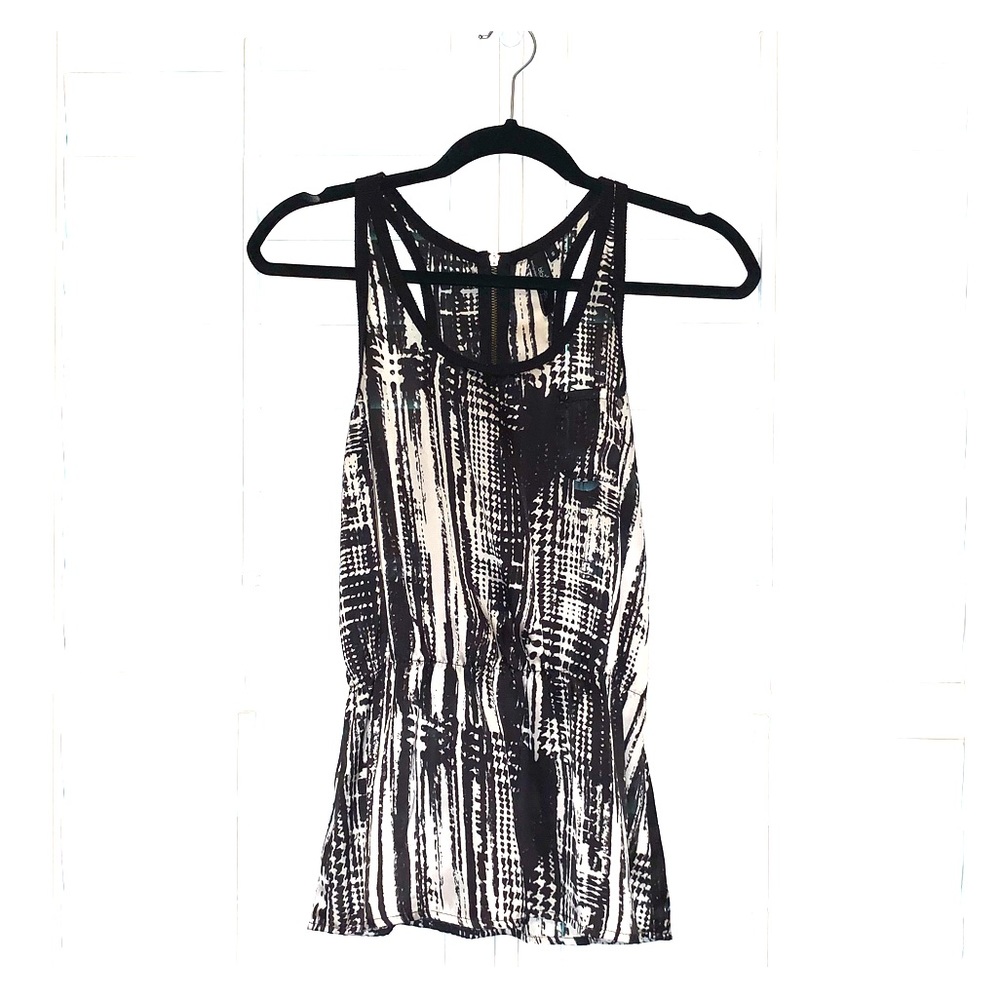 Small black poppy blouse